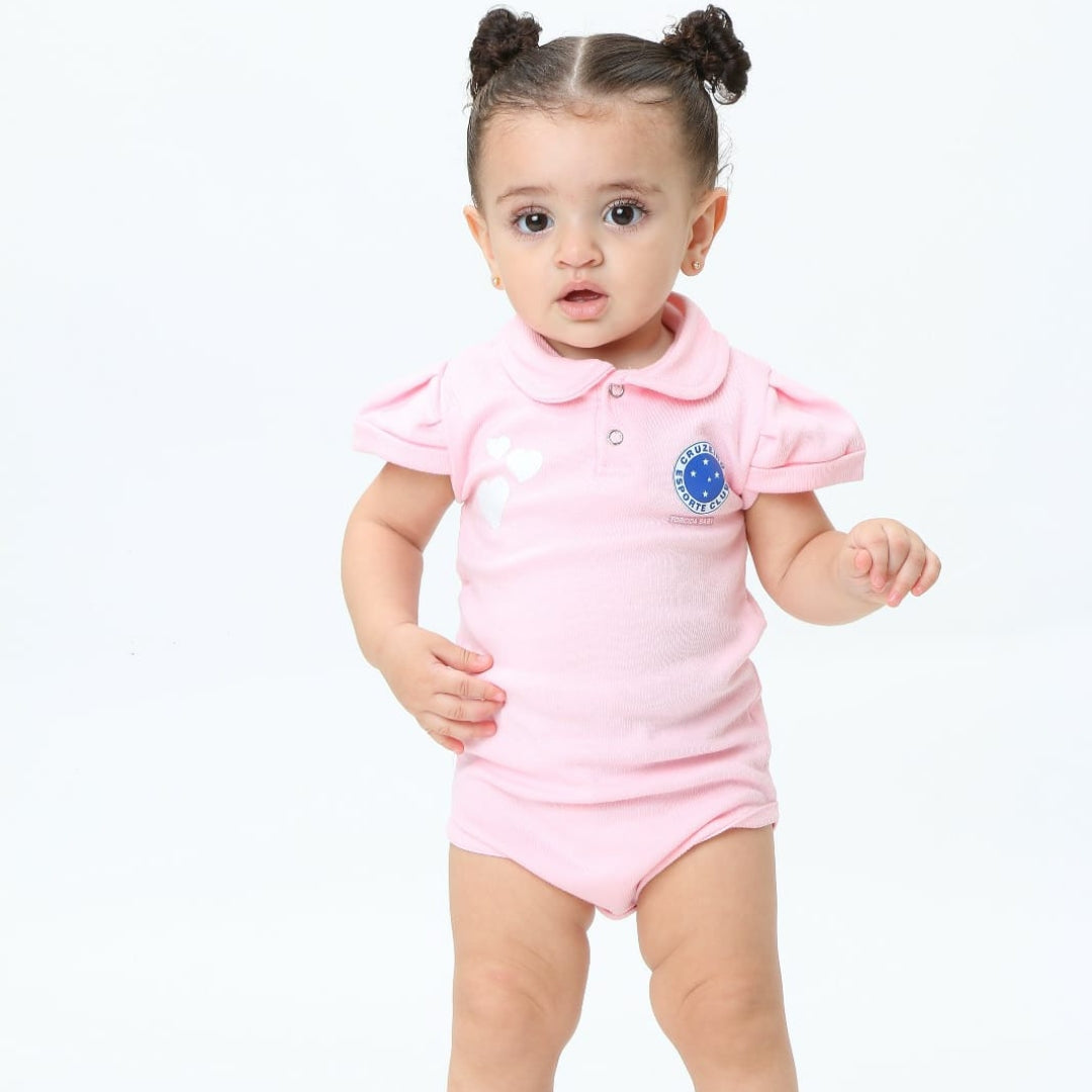 Body Rosa Personalizado do Cruzeiro