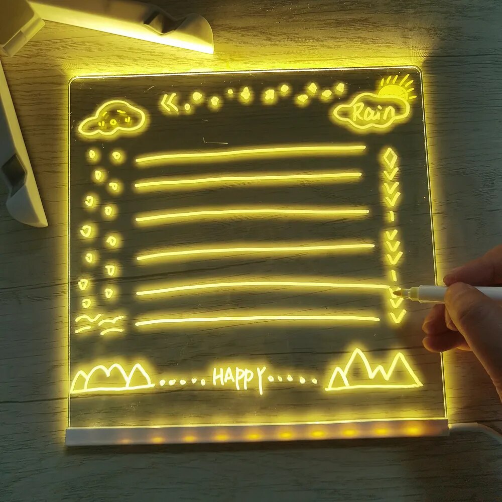 Luminária 3D Personalizável com 10 Canetas Coloridas + Brinde Exclusivo