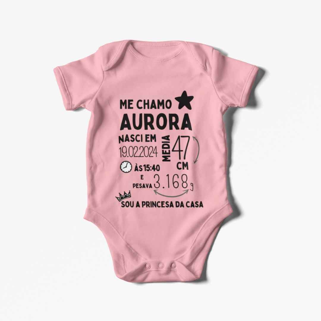 Body Personalizado Dia do Nascimento