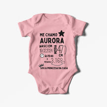 Body Personalizado Dia do Nascimento