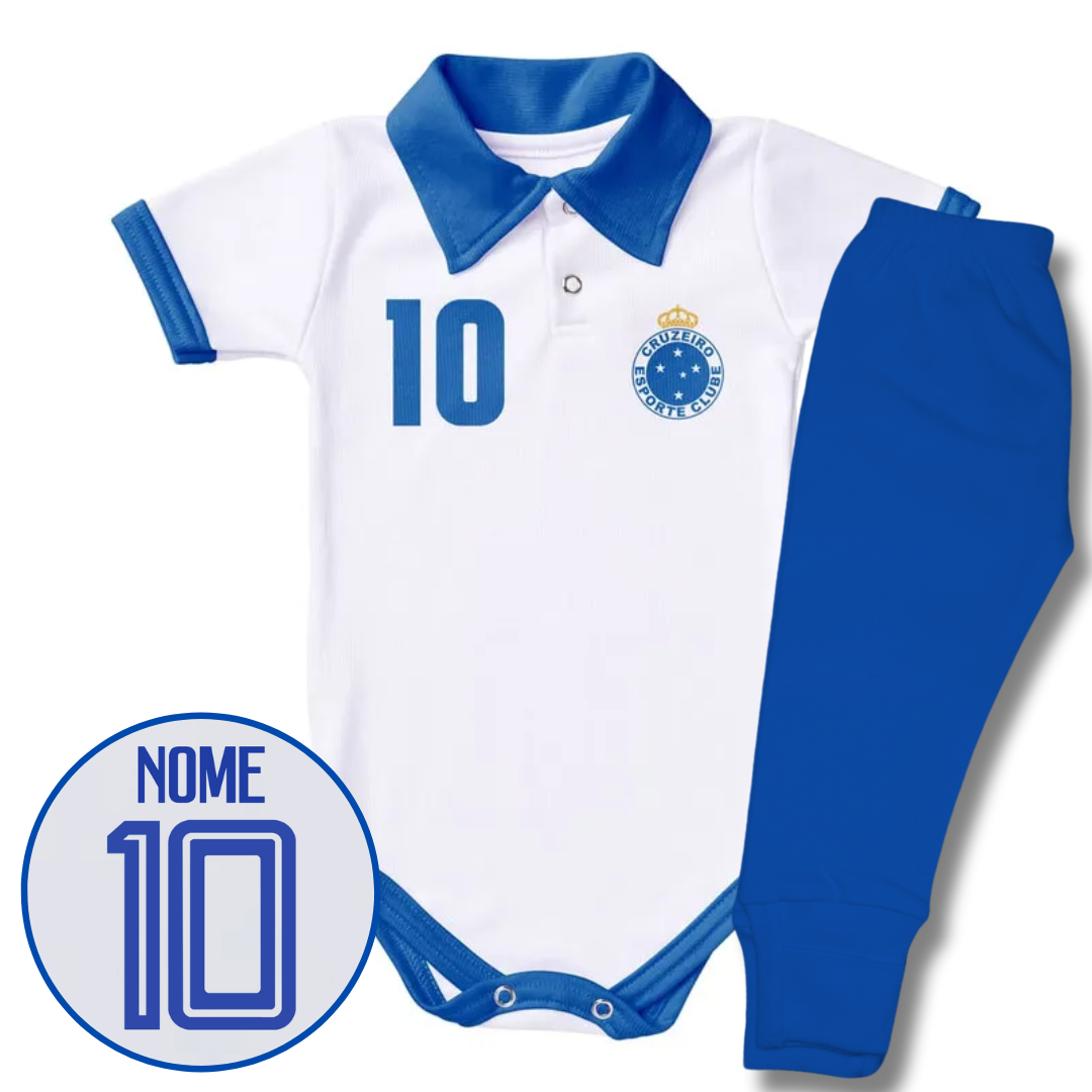 Kit Body Polo e Shorts/Calça Personalizado do Cruzeiro