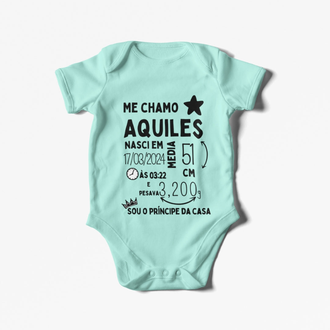 Body Personalizado Dia do Nascimento