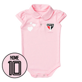 Body Rosa Personalizado do São Paulo