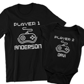 Kit Player 1 e Player 2 100% Algodão