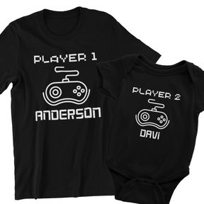 Kit Player 1 e Player 2 100% Algodão