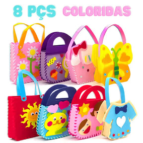 Bolsinha Montessori - Kit de Costura de Bolsas