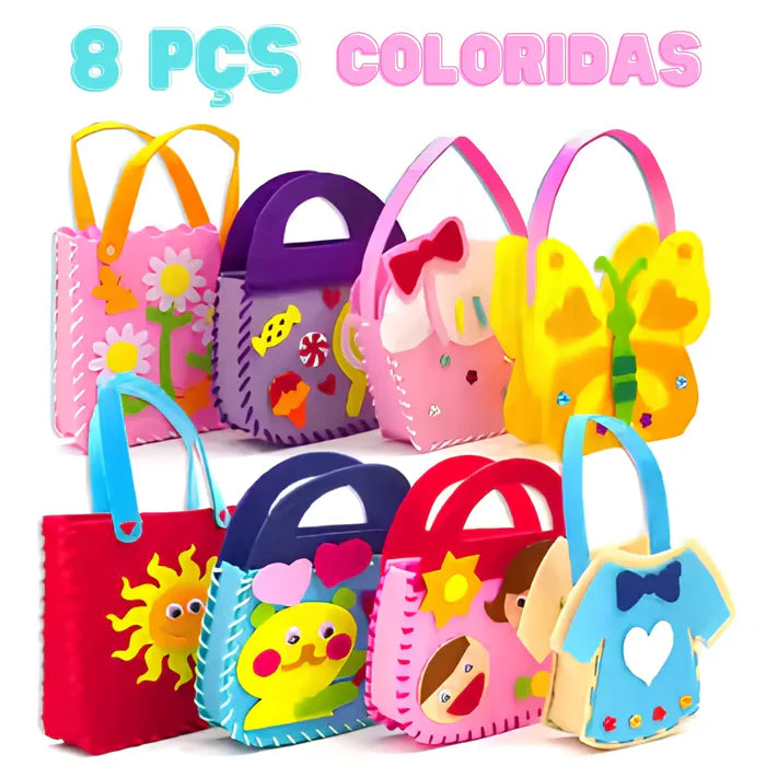 Bolsinha Montessori - Kit de Costura de Bolsas