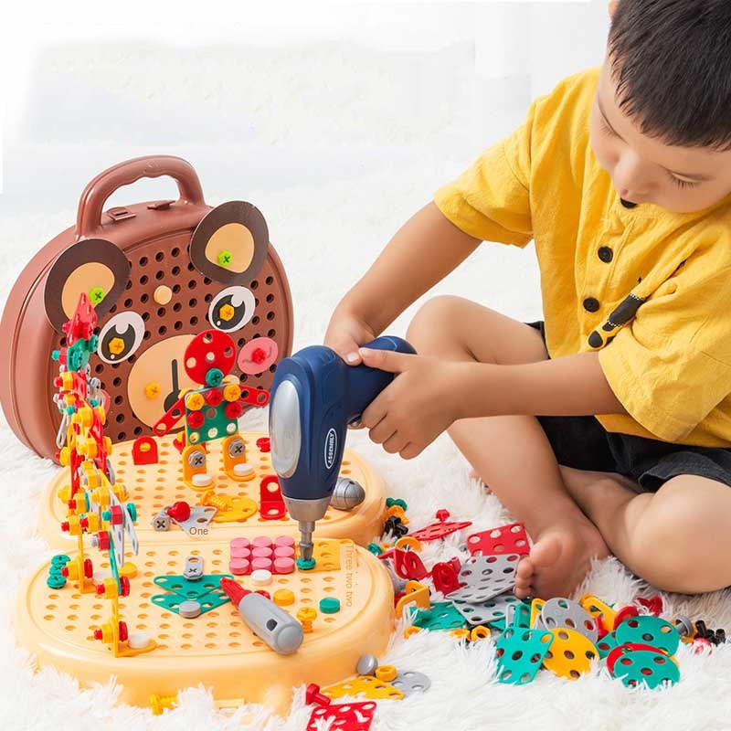 Caixa de Ferramentas Infantil Interativa com Furadeira
