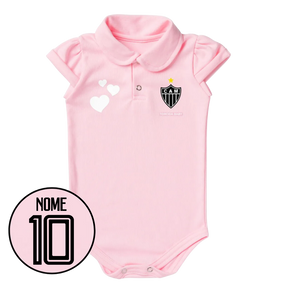 Body Rosa Personalizado do Atlético MG