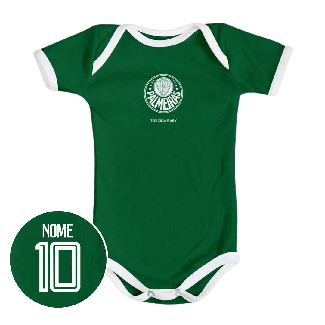 Body Verde Personalizado do Palmeiras