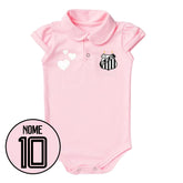 Body Rosa Personalizado do Santos