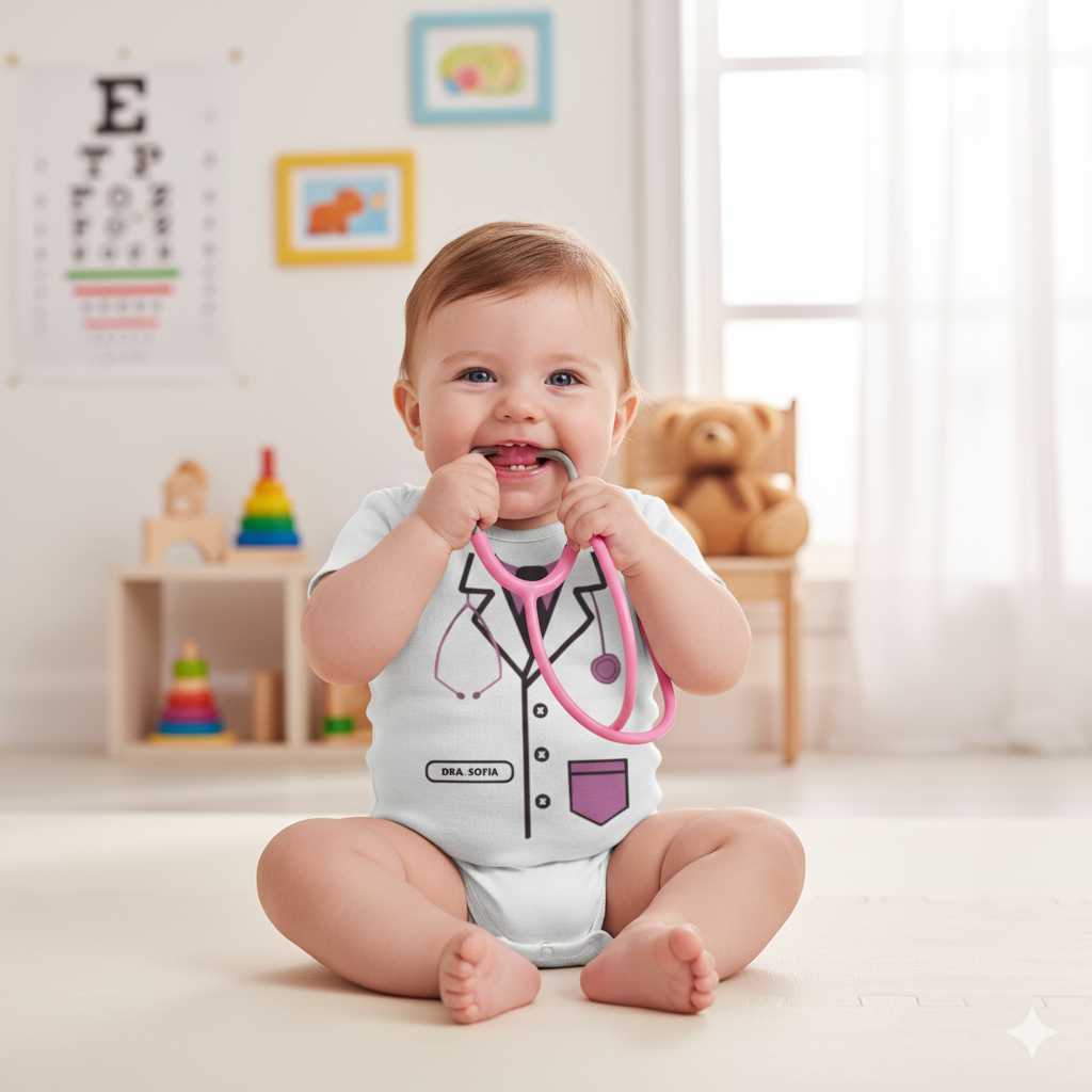 Body Personalizado Uniforme de Médico/a