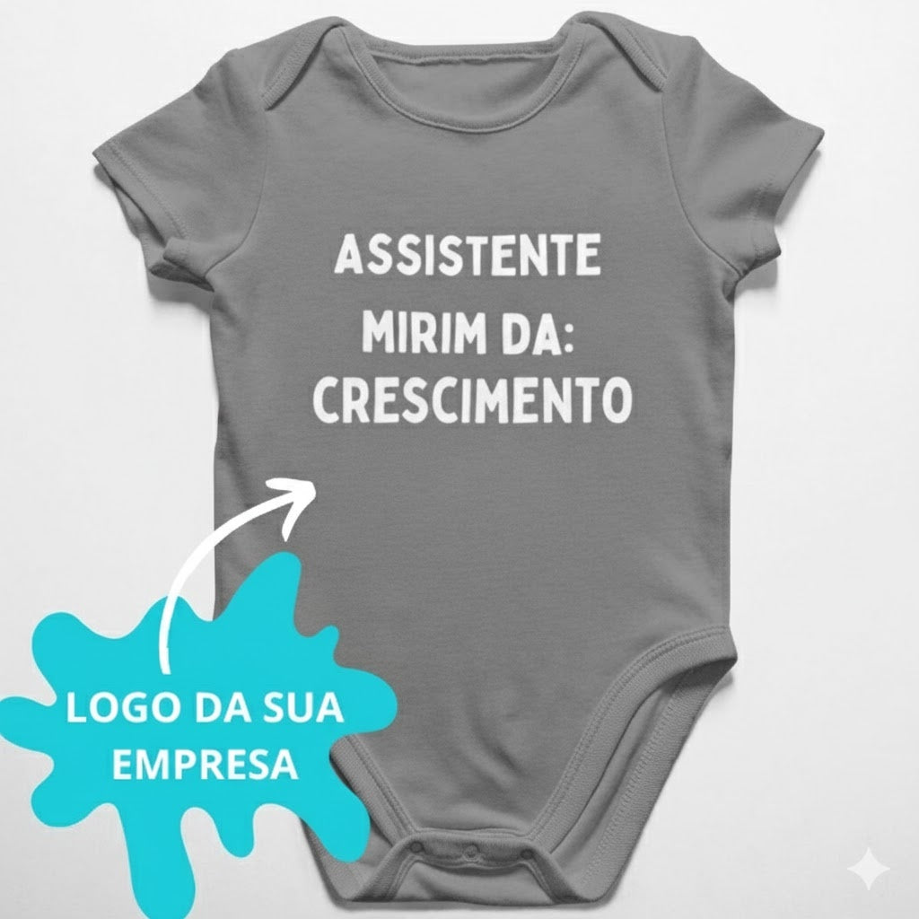 Body Infantil Com a Sua Logo